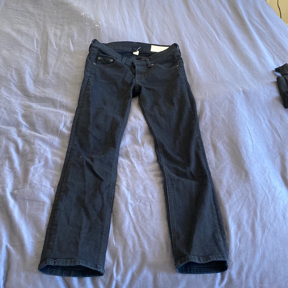 Rag & Bone black boot cut capri jeans (sz 25)